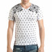 Ανδρική λευκή κοντομάνικη μπλούζα Lagos il140416-58 2