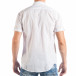 Ανδρικό λευκό κοντομάνικο πουκάμισο με μπαλώματα  it050618-3 3