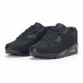 Ανδρικά μαύρα αθλητικά παπούτσια με σόλες αέρα it160318-1 3