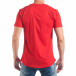 Ανδρική κόκκινη κοντομάνικη μπλούζα με επιγραφές tsf250518-29 3