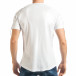 Ανδρική λευκή κοντομάνικη μπλούζα Madmext tsf020218-51 3