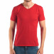 Ανδρική κόκκινη κοντομάνικη μπλούζα FM it150616-30 2