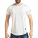 Ανδρική λευκή κοντομάνικη μπλούζα Madmext tsf020218-45 2