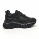 Γυναικεία μαύρα sneakers Seribo tr180320-17 3