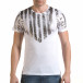 Ανδρική λευκή κοντομάνικη μπλούζα SAW il170216-50 2