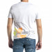 Ανδρική λευκή κοντομάνικη μπλούζα Breezy tr270221-38 3