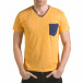 Ανδρική κίτρινη κοντομάνικη μπλούζα Franklin il170216-16 2