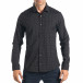 Ανδρικό μαύρο πουκάμισο Mario Puzo tsf270917-6 2
