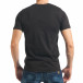 Ανδρική μαύρη κοντομάνικη μπλούζα Delmaro tsf020218-36 3