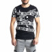 Ανδρική μαύρη κοντομάνικη μπλούζα Lagos tr010221-10 2