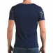 Ανδρική γαλάζια κοντομάνικη μπλούζα Lagos il120216-38 3