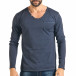 Ανδρική γαλάζια μπλούζα Ricky Rich it301017-88 2