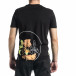 Ανδρική μαύρη κοντομάνικη μπλούζα Breezy tr270221-37 3