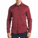 Ανδρικό κόκκινο πουκάμισο Mario Puzo tsf270917-5 2