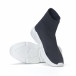 Ανδρικά μαύρα αθλητικά παπούτσια slip-on με λευκή σόλα it240418-29 4