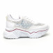 Γυναικεία λευκά sneakers Seribo tr180320-16 3