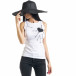 Γυναικεία λευκή αμάνικη μπλούζα il080620-9 2