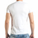 Ανδρική λευκή κοντομάνικη μπλούζα Just Relax il140416-32 3
