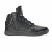 Ανδρικά μαύρα sneakers Montefiori it141016-12 2