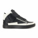 Ανδρικά μαύρα δερμάτινα sneakers BKS it291117-20 2
