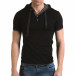Ανδρική μαύρη κοντομάνικη μπλούζα Lagos il120216-60 2