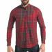 Ανδρικό κόκκινο πουκάμισο Mario Puzo tsf220218-5 2