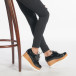 Γυναικεία μαύρα παπουτσια με πλατφορμα Tulipano it240118-33 2
