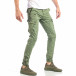 Ανδρικό πράσινο παντελόνι cargo με μπαλώματα it040518-22 4