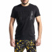 Ανδρική μαύρη κοντομάνικη μπλούζα Lagos tr010221-20 2