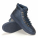 Ανδρικά γαλάζια sneakers Niadi it141016-10 4
