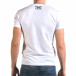 Ανδρική λευκή κοντομάνικη μπλούζα Glamsky il120216-63 3