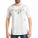 Ανδρική λευκή κοντομάνικη μπλούζα Black Island tsf020218-27 2