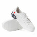 Γυναικεία λευκά sneakers από οικολογικό δέρμα με σχέδια it240118-45 5