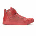 Ανδρικά κόκκινα sneakers Montefiori it141016-20 2