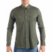 Ανδρικό πράσινο πουκάμισο με τσέπες it050618-8 2