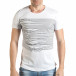 Ανδρική λευκή κοντομάνικη μπλούζα Eksi il140416-3 2