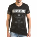 Ανδρική μαύρη κοντομάνικη μπλούζα Madmext tsf060416-4 2