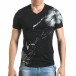 Ανδρική μαύρη κοντομάνικη μπλούζα Blitz tsf140416-74 2