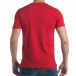 Ανδρική κόκκινη κοντομάνικη μπλούζα Jungle it050617-42 3