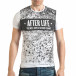 Ανδρική λευκή κοντομάνικη μπλούζα Millionaire il140416-17 2
