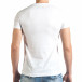 Ανδρική λευκή κοντομάνικη μπλούζα Just Relax il140416-49 3