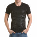 Ανδρική μαύρη κοντομάνικη μπλούζα SAW il170216-56 2