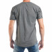 Ανδρική γκρι κοντομάνικη μπλούζα με πριντ εφημερίδα tsf250518-59 3