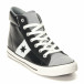 Ανδρικά μαύρα sneakers Aidele it141016-7 3