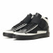 Ανδρικά μαύρα δερμάτινα sneakers BKS it291117-20 3