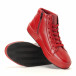 Ανδρικά κόκκινα sneakers Montefiori it200917-16 4