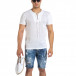 Ανδρική λευκή κοντομάνικη μπλούζα Made in Italy it240621-5 2