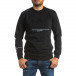 Ανδρική μαύρη μπλούζα Breezy tr070921-41 2