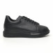 Ανδρικά μαύρα sneakers με χοντρή σόλα tr180320-33 2