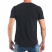 Ανδρική μαύρη κοντομάνικη μπλούζα με pop-art πριντ tsf250518-13 3